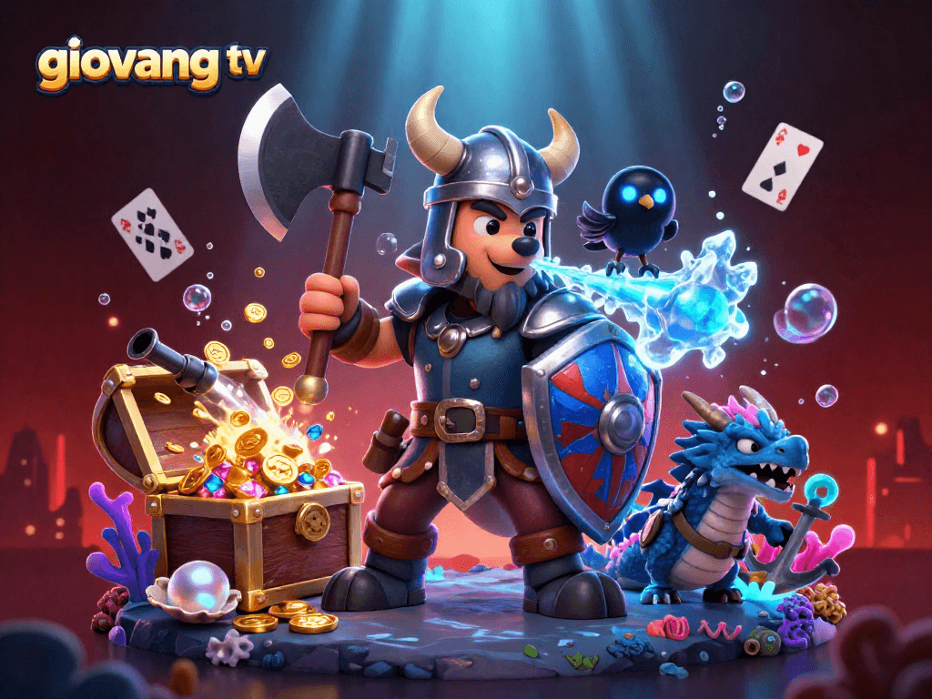 Join the thrill of giovang tv, where Vikings clash with dragons in an underwater casino adventure!