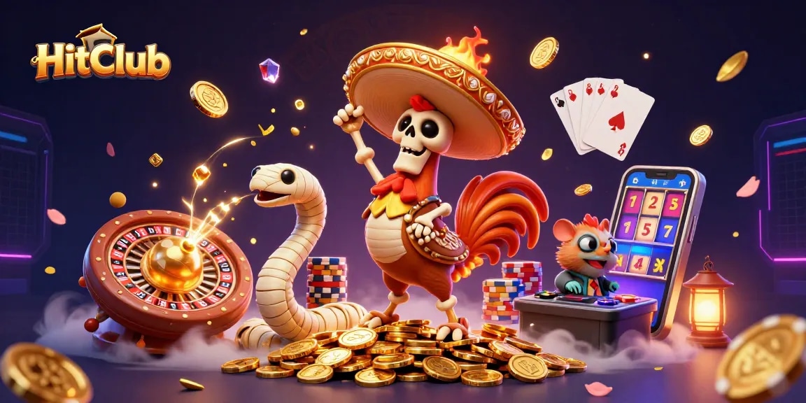 HitClub offers thrilling gameplay with unique characters like a dancing mariachi and a DJ hamster!