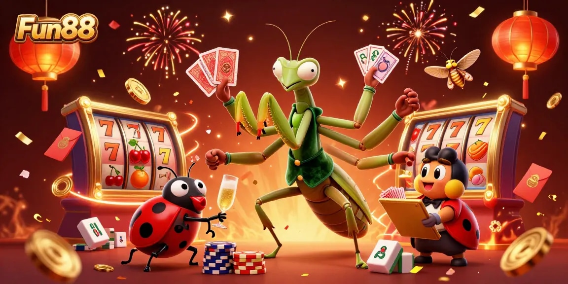 Engage with Fun88's vibrant slot gameplay featuring rich illustrations and dynamic elements.