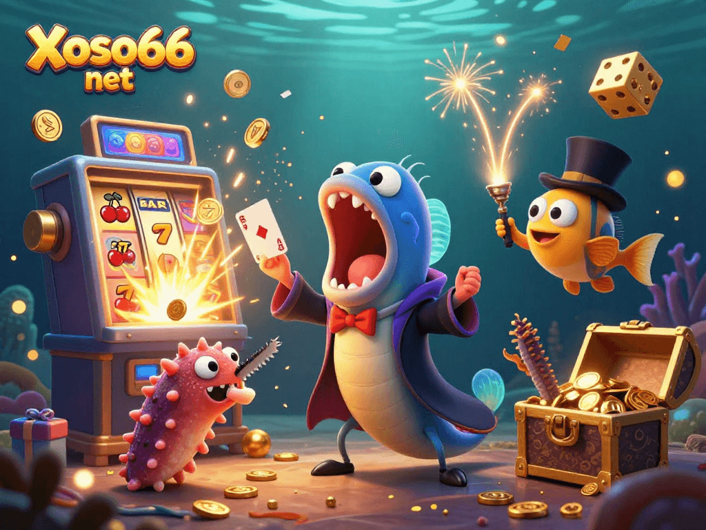Win prizes at Xoso66 net with a vibrant scene showcasing thrilling casino elements.