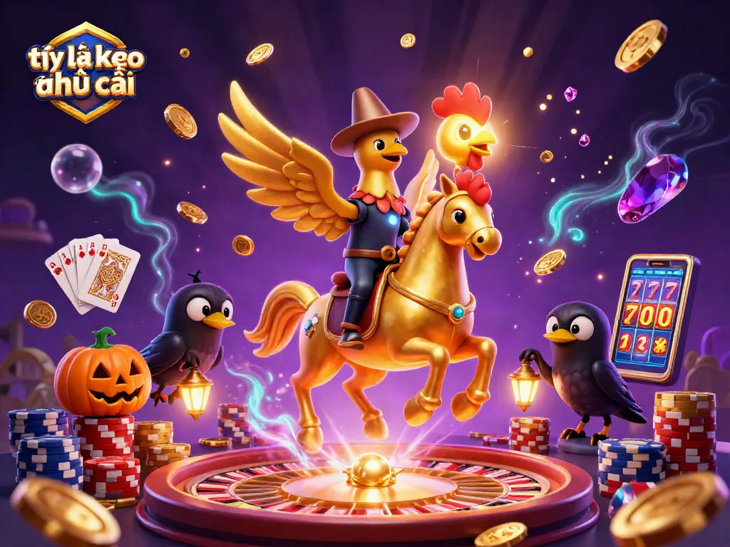 Engage in tỷ lệ kèo nhà cái betting strategies with dynamic casino scene showcasing exciting game elements.