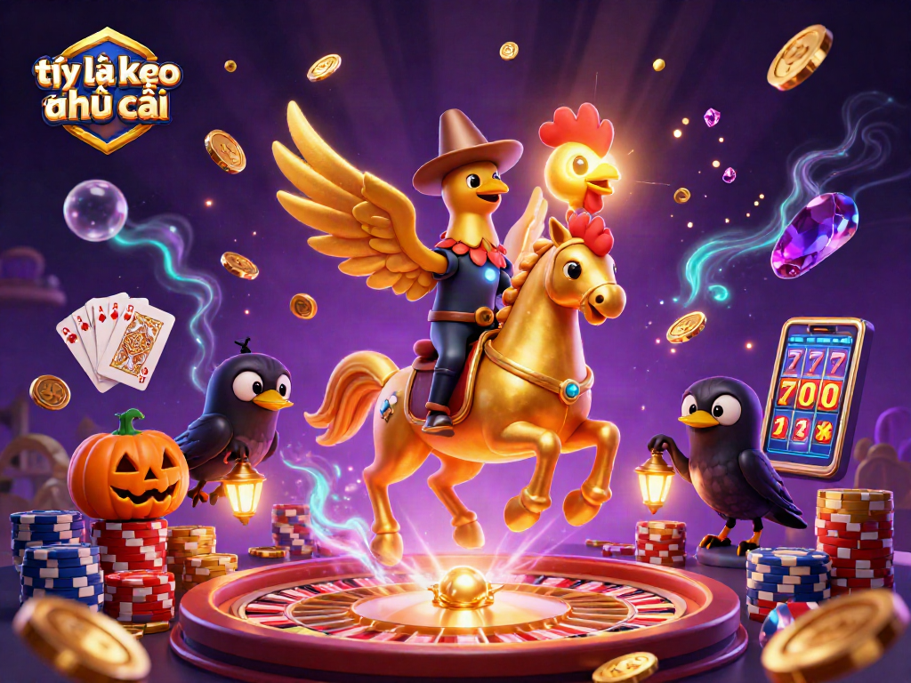 Engage in tỷ lệ kèo nhà cái betting strategies with dynamic casino scene showcasing exciting game elements.