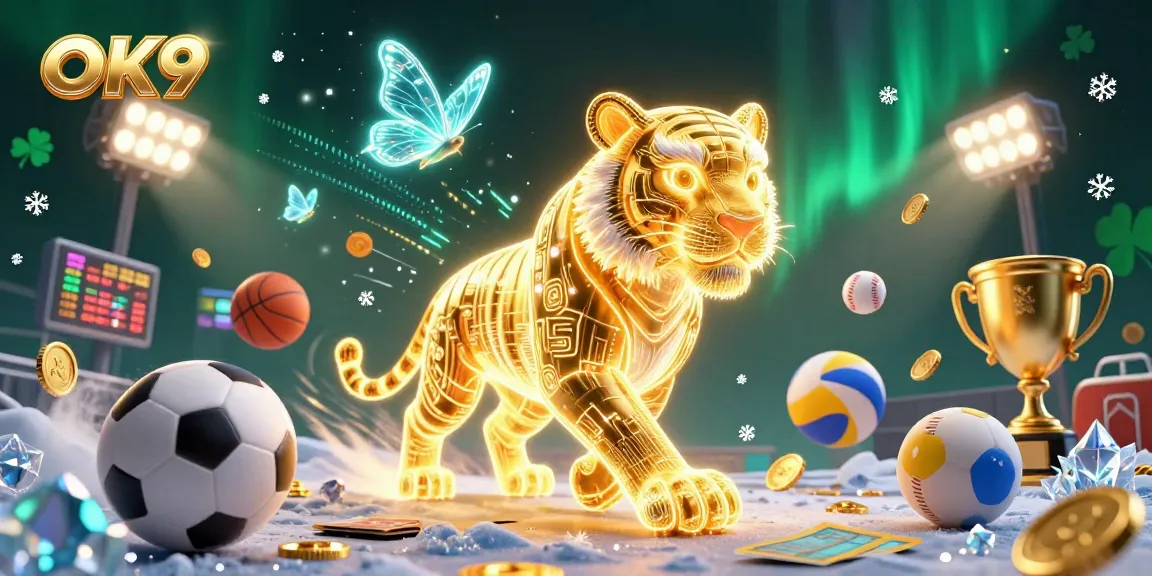 Experience thrilling wins at OK9's vibrant digital casino with 3D animated characters and dynamic sports elements.