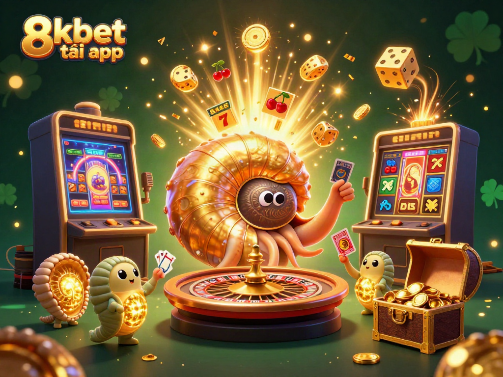 Experience the thrill of the 8xbet tải app with vibrant casino elements and engaging characters.