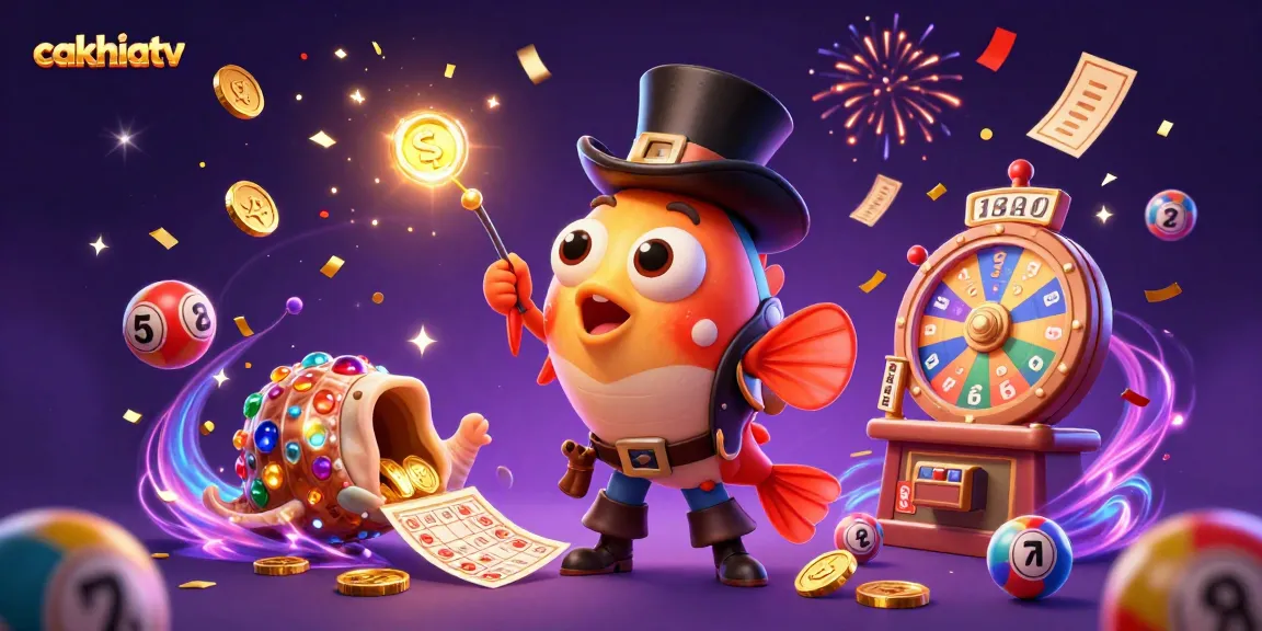 Experience thrilling wins at cakhiatv with vibrant 3D characters amidst casino excitement.