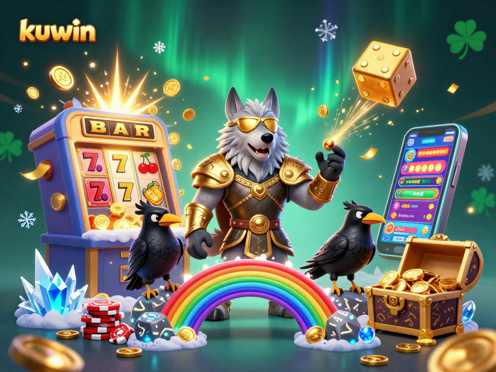 kuwin players enjoy thrilling casino experiences with vivid slot machines and treasure chests