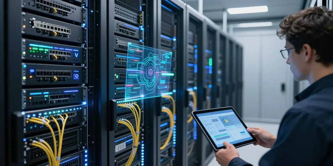 IPTV UK services in a modern data centre showcasing advanced server infrastructure and robust technology solutions.