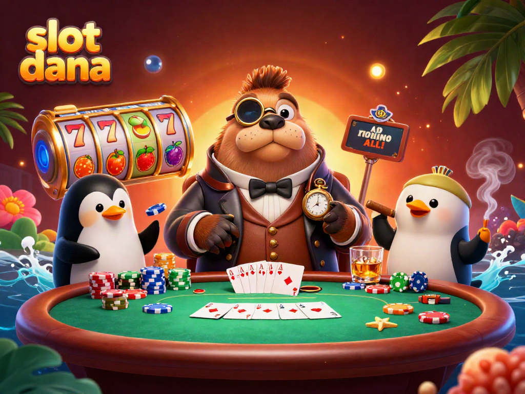 Experience the thrill of slot dana with a vibrant underwater casino scene full of excitement.