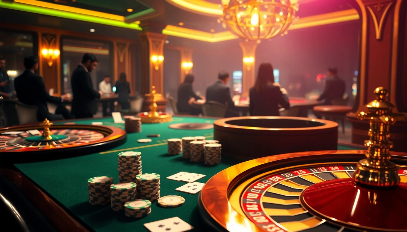Players enjoying exciting moments at TT88 casino with poker chips and cards.