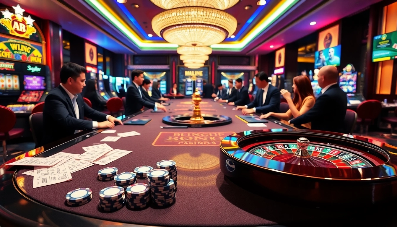 Experience the thrill of gaming at nhà cái jun88, surrounded by elegant tables and lively players.
