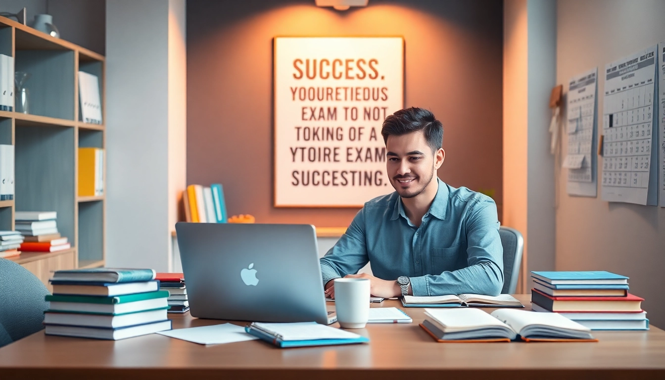 Hire someone to take LSAT for you with a dedicated professional studying in a modern workspace.