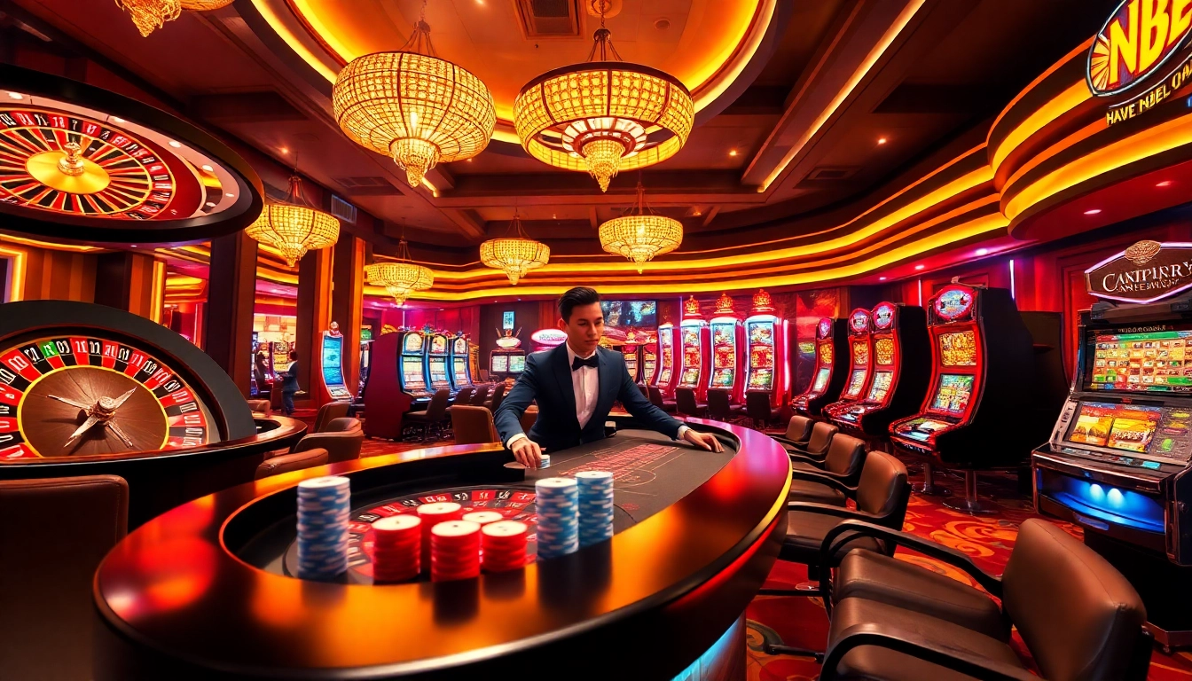 Experience the vibrant excitement of NBET with thrilling casino games including poker and roulette.