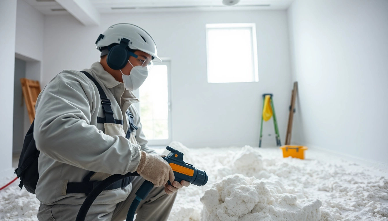 Efficient spray foam removal London by a professional technician in a clean environment.