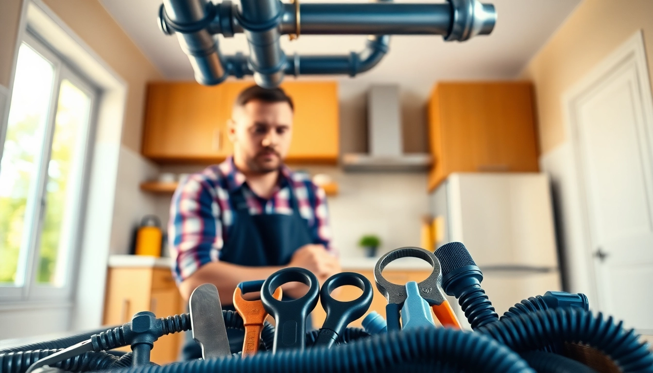 Experienced plumber near me performing installation in a modern kitchen environment.