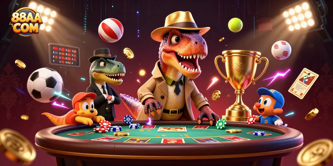Experience the thrill of gambling with 88AA COM at a lively casino blackjack table.