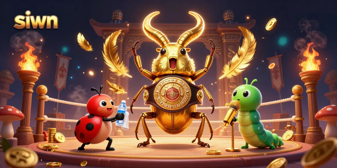 Experience thrilling moments at siwn with vibrant 3D casino characters battling it out in a dynamic and colorful setting.