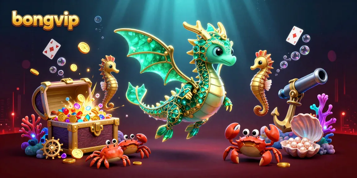 Play exciting casino games with bongvip in this vibrant underwater treasure realm.