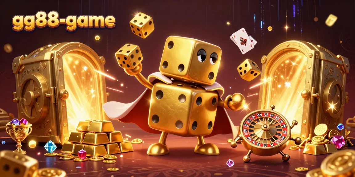 Join the fun at gg88-game, where golden dice and treasures create an exciting casino adventure!