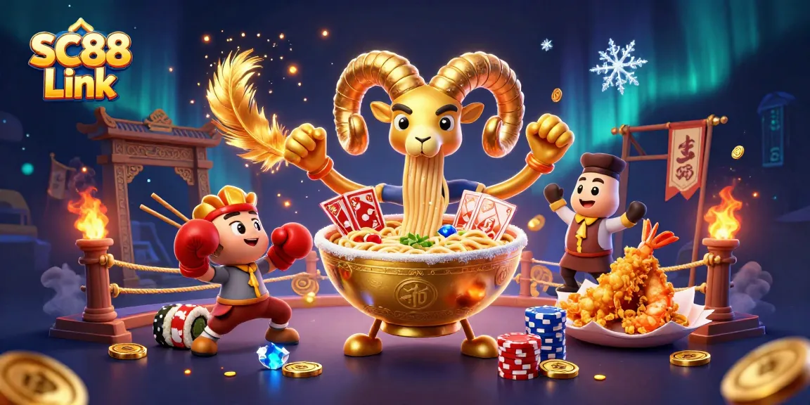 Experience the excitement at SC88 Link with vibrant gaming characters and dynamic elements.