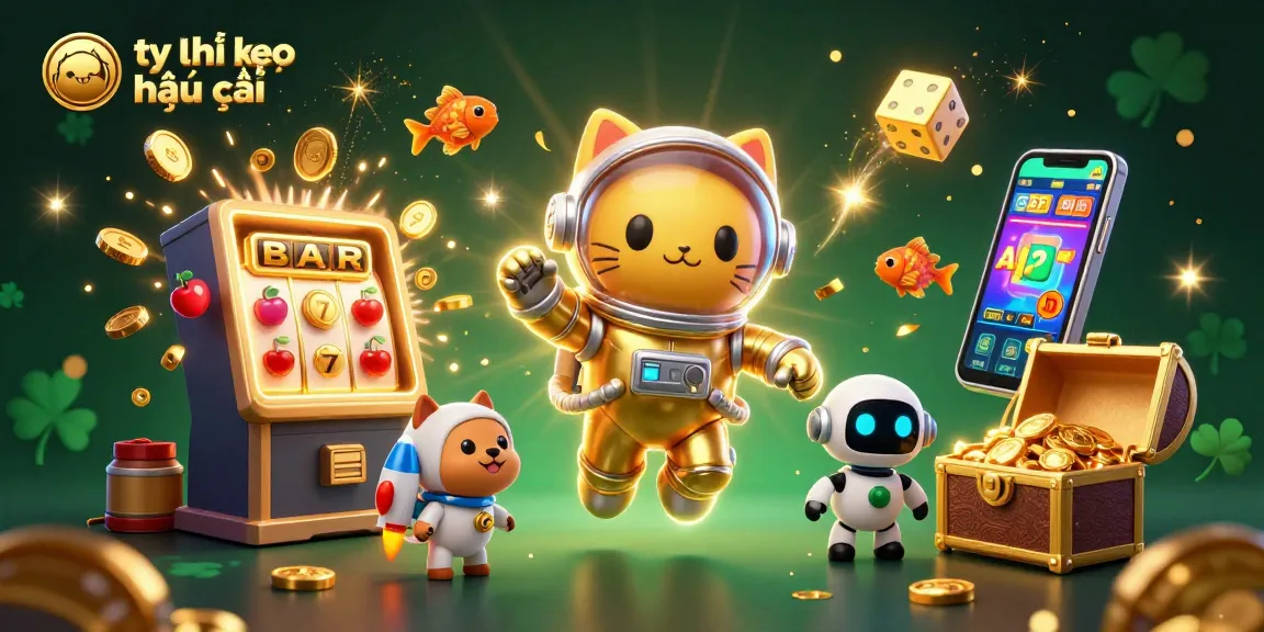 Engage with the dynamic tỷ lệ kèo nhà cái scene showcasing vibrant casino elements and playful characters.
