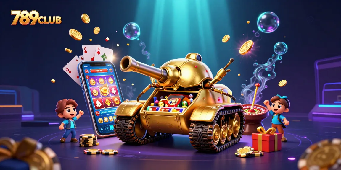 Experience thrilling gameplay at 789CLUB with a vibrant casino scene featuring exciting slot games and dynamic action.