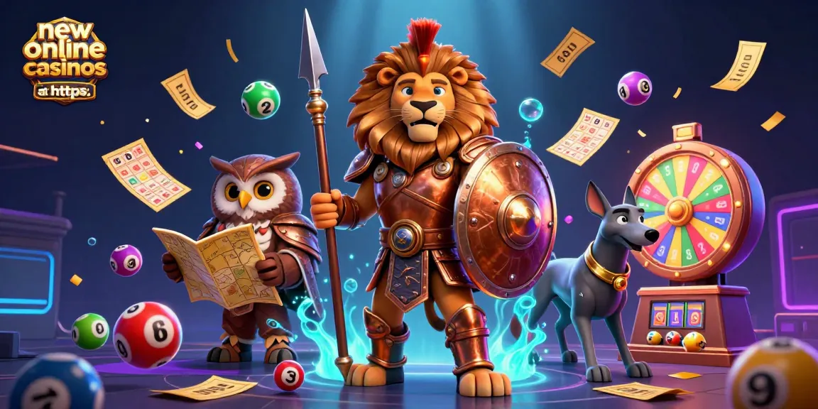 Experience new online casinos at https: with vibrant lottery games in a dynamic 3D scene.